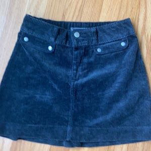 Olive green mini skirt